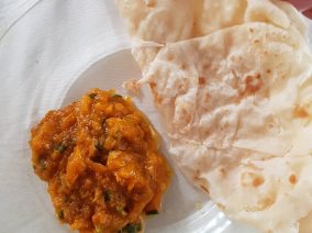 pumpkin with roti (1)